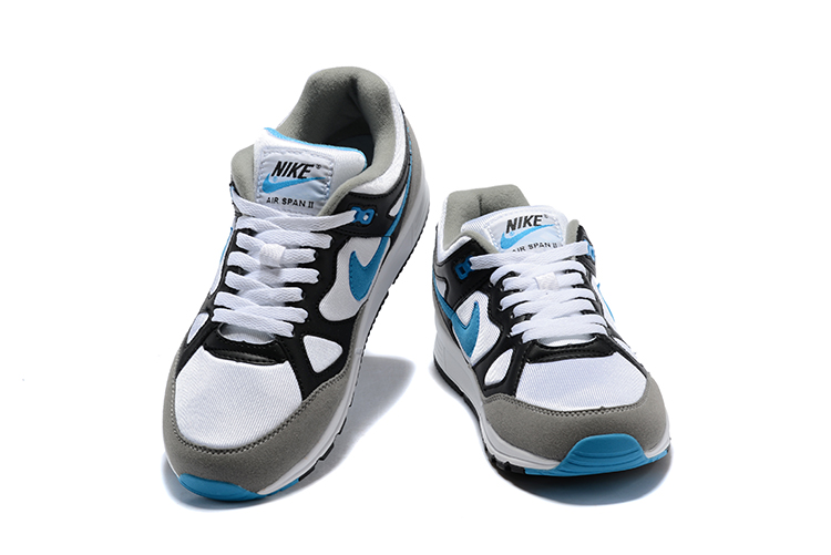 Nike Air Span II Black Grey Blue Shoes - Click Image to Close